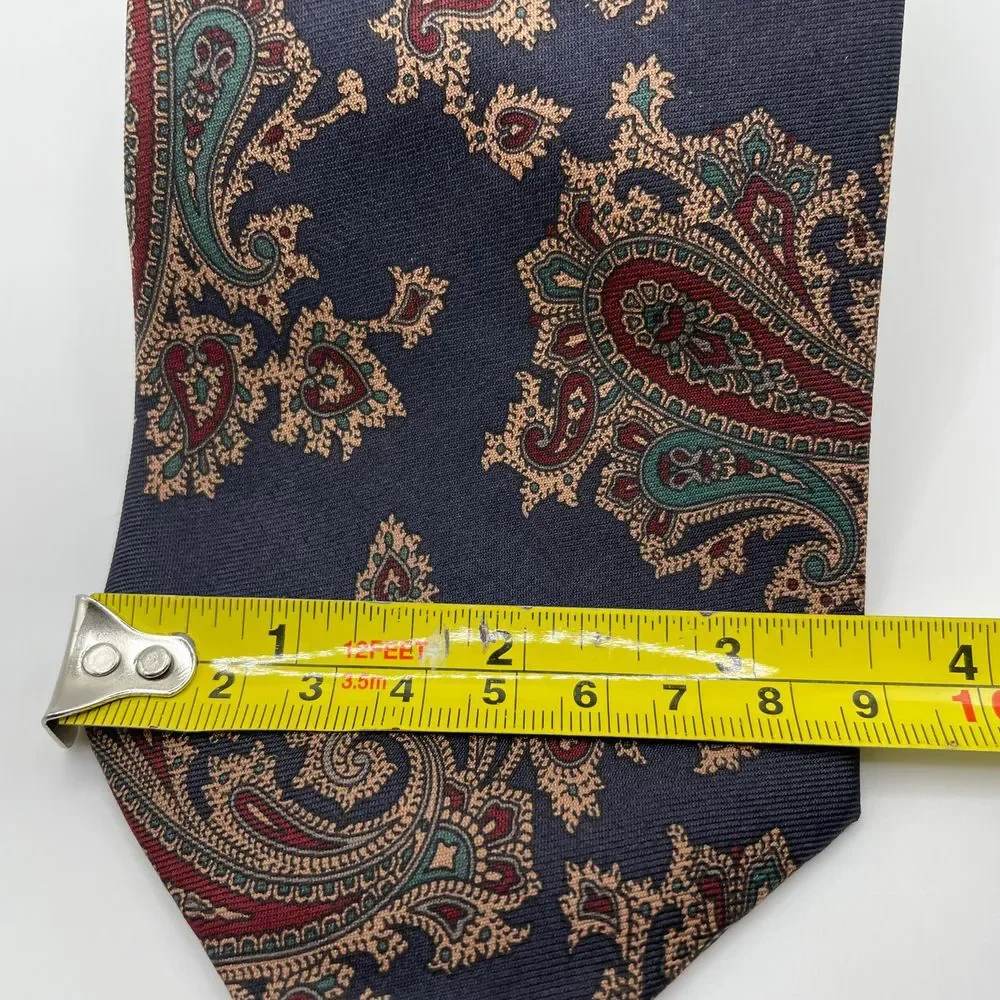 The Rogue and Good Company‎ Men's Blue Paisley Tie 100% Silk Jackson MS
